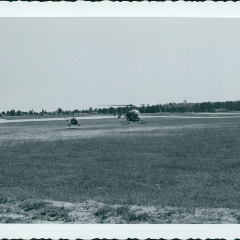 Postcard by Martin (Marty) Gronborg - date unknown - OH-13G in front and OH-13E in rear